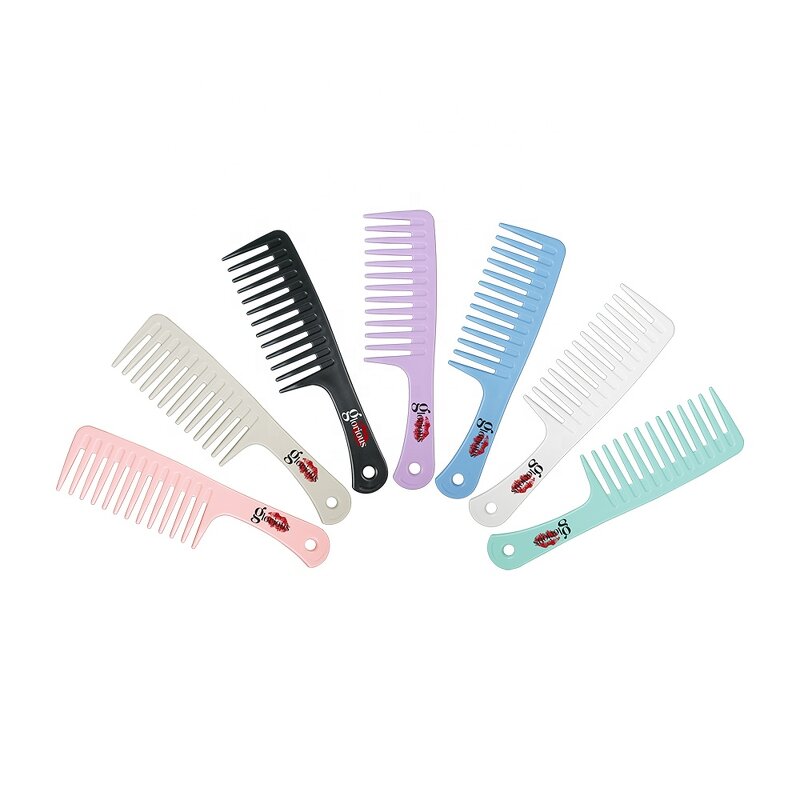 Hair Comb - Customized Printed Salon Detangling Professional Wide Tooth Plastic