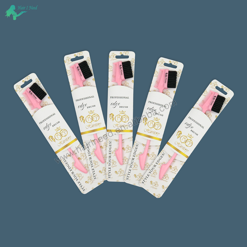 Hair Edge Brush - Customizable Portable Hook Fashion Accessory with Plastic