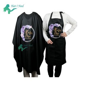 Haircut Cape - Hot Sell Custom Logo Satin Professional Hairdressing Barber and Apron