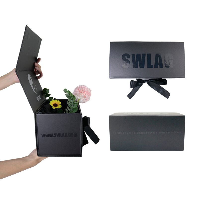 Magnetic Folding Boxes - Eco-friendly Matt Lamination Paper Gift with Glossy UV