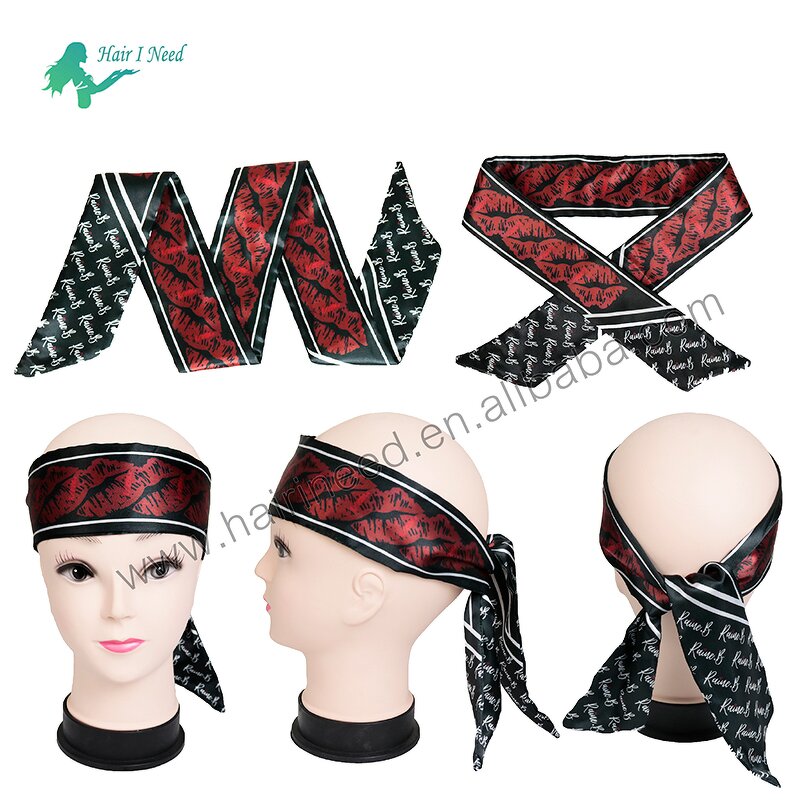 Satin Head Wrap - Wholesale Customized Logo for Women Satin Lined Edge