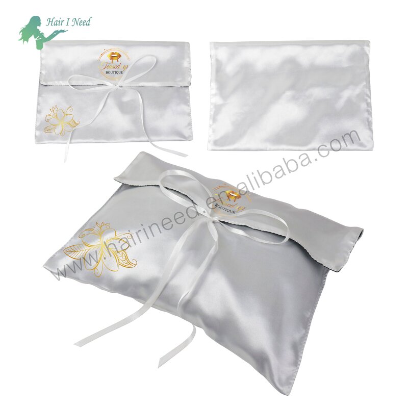 Satin Envelope Pouch - Factory Custom Logo Color Printed Recyclable Gift Dust Bag