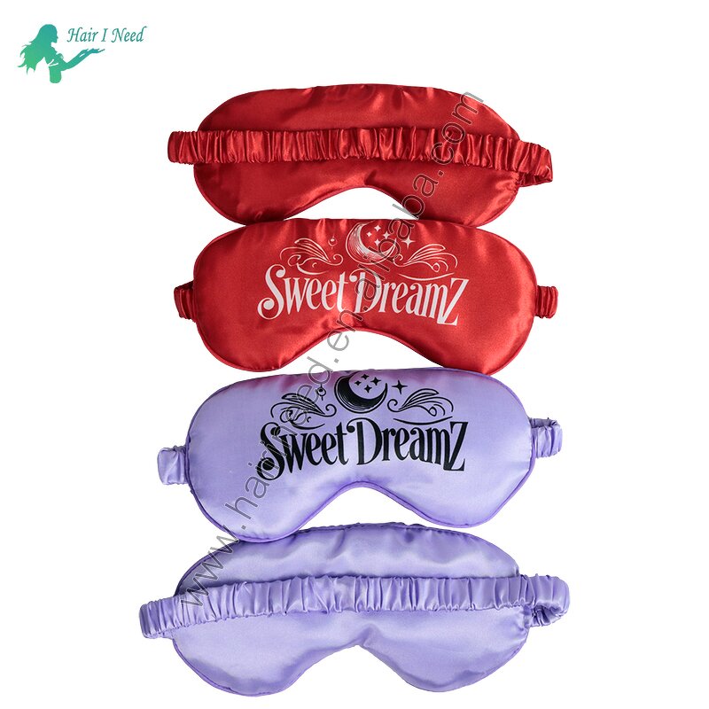 Satin Eye Mask - Wholesale Custom Logo Soft Breathable Blackout Sleep for Women Men
