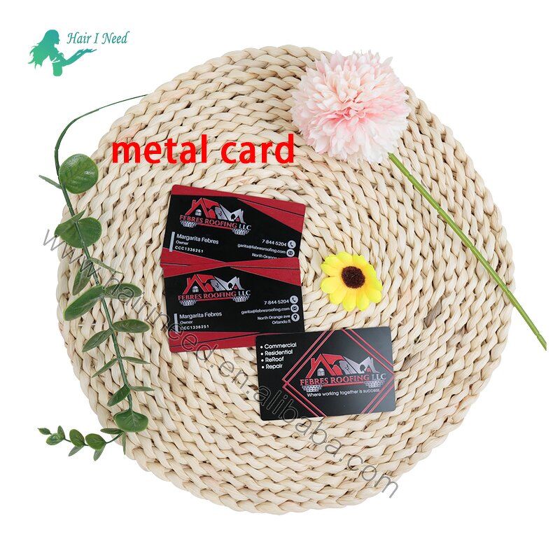 Metal Business Card - Customized Luxury Card Size VIP Member with Laser Engraving