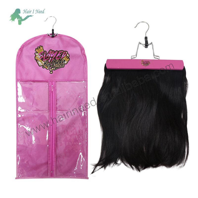Storage Bags - Wholesale Non Woven Custom Logo Zipper with Hanger for Hair