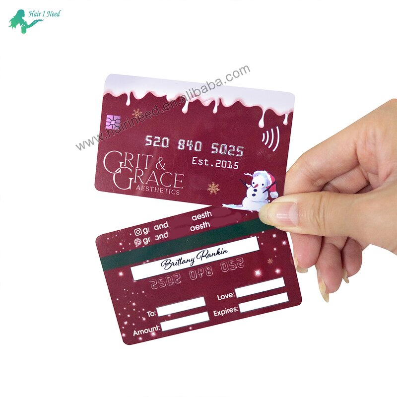 PVC Plastic Business Cards - High Quality Discount Card Embossed Foil Pop up