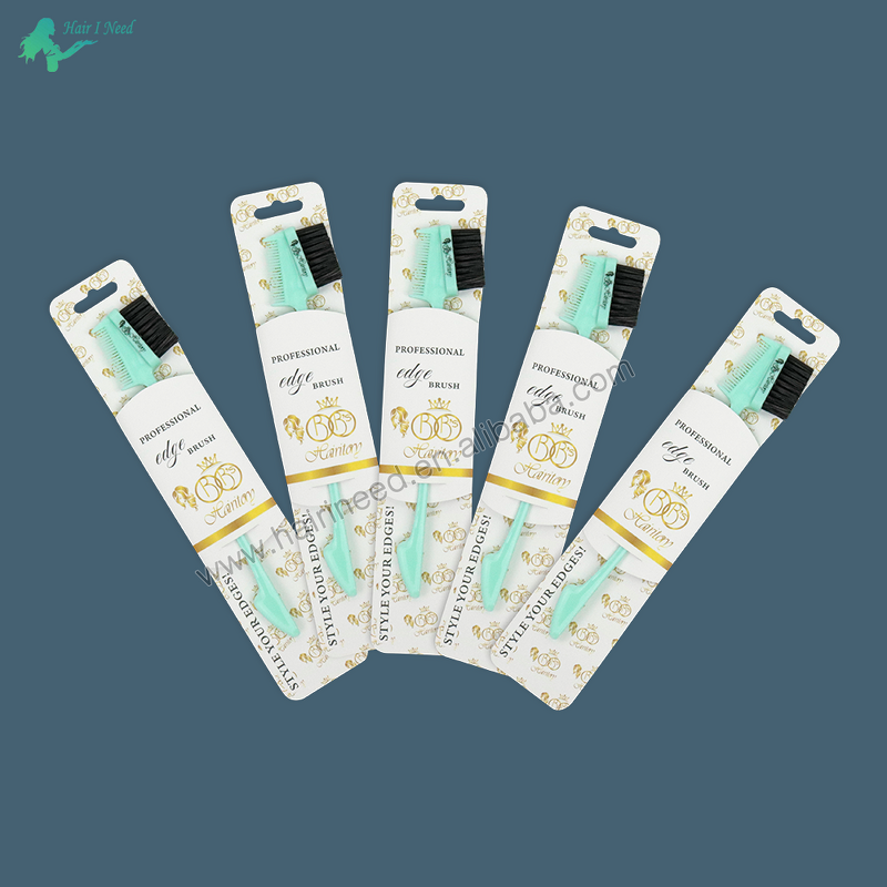 Hair Edge Brush - Customizable Portable Hook Fashion Accessory with Plastic