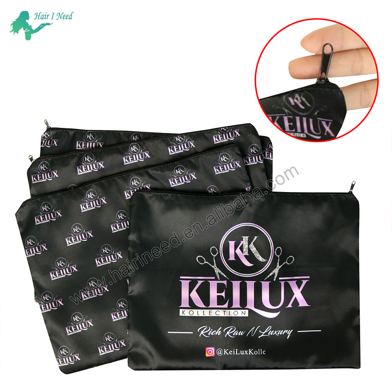 Satin Silk Bag - Custom Gift Cosmetic with High Quality Zipper for Hair