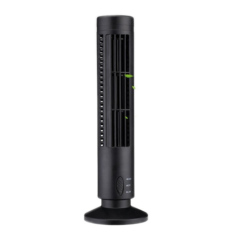Vertical Bladeless Fan with 2 Speeds - USB Desktop Air Fan Mini Cooling