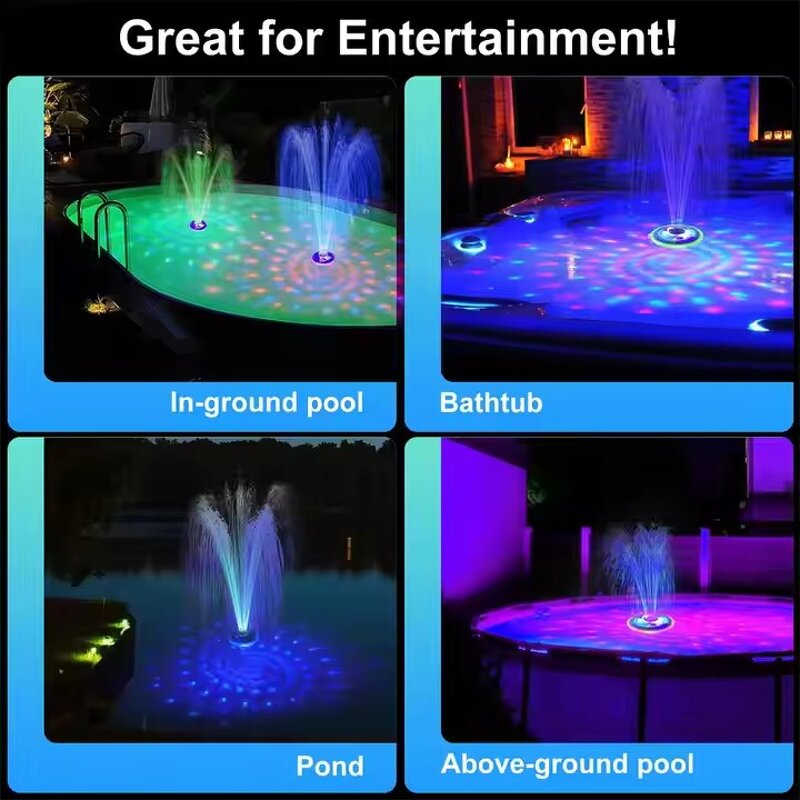 Waterproof Optical Lamp LED Outdoor Garden Lawn Decor - Water Pump Fountain