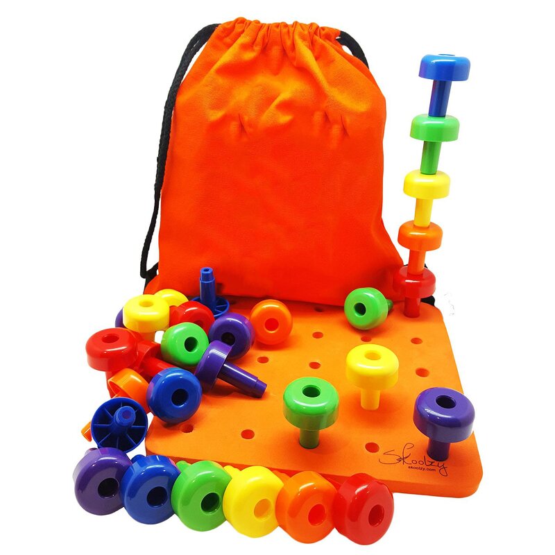Plastic Hole Board Pegs Toy for Kids - European Hot-selling Teaching Toys