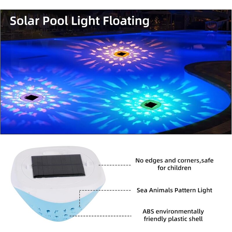 Water Floating Solar IP67 Waterproof Outdoor Decoration - RGB LED Solar Pool Light