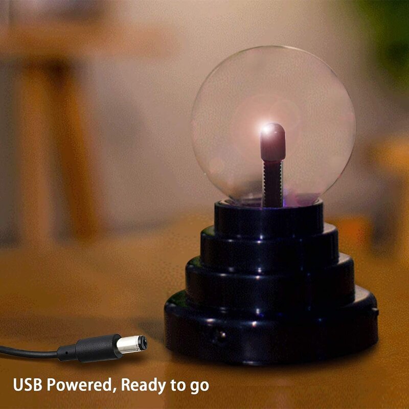 Touch and Sound Activated Lightning Globe - Magical Interactive Mood Setting