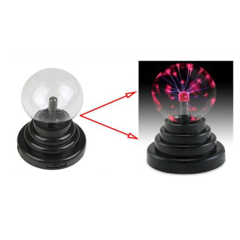 Plasma Ball Science Toy for Kids - Touch Sensitive Plasma Globe Decorative
