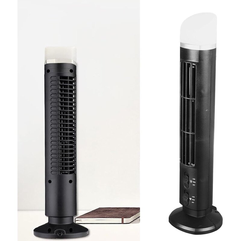 USB Portable Small Desk Fan with Night Light - 13in Fan Quiet Cooling