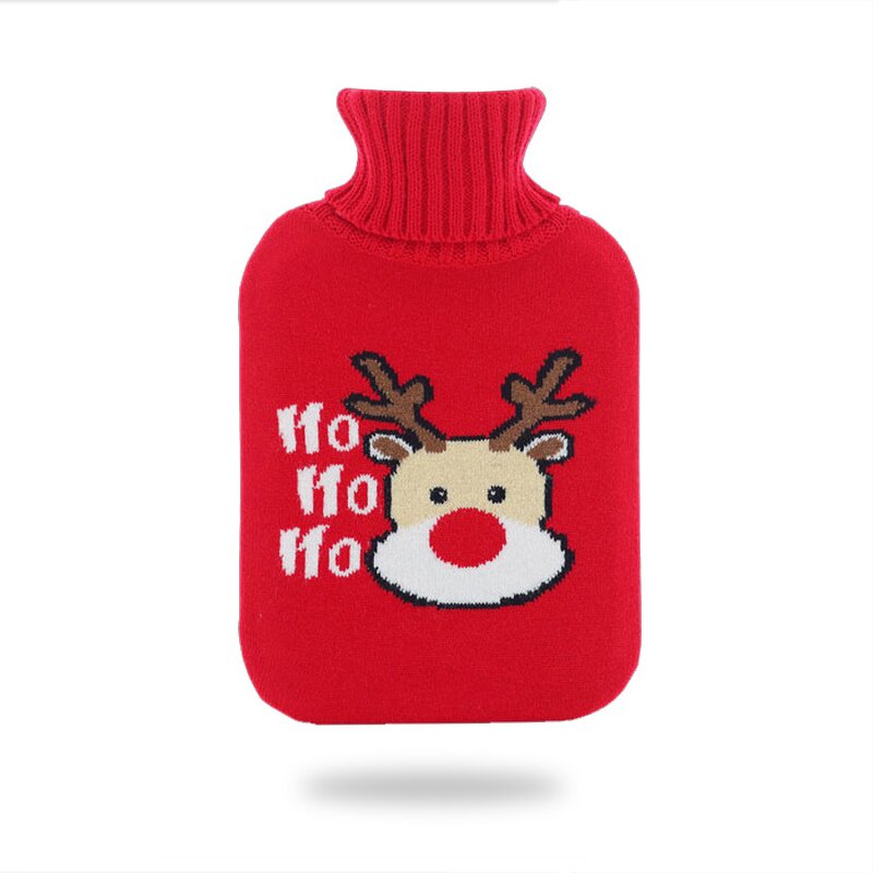 Silicone Portable Hot Water Bottle - Hot Water Bag with Knit Cover