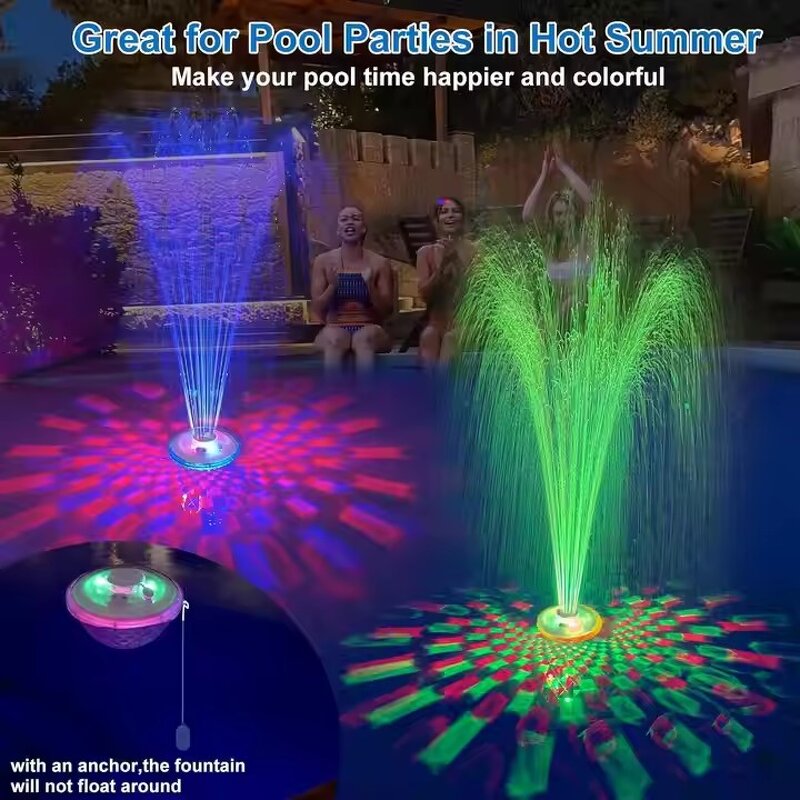 Waterproof Optical Lamp LED Outdoor Garden Lawn Decor - Water Pump Fountain