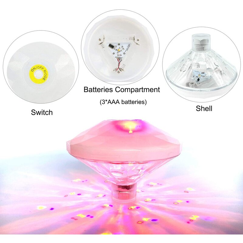 Bathtub Floating Light - Swimming Pool Lights with Colorful Pattern