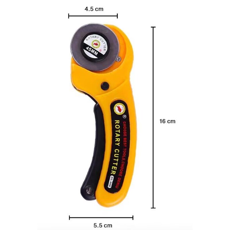 45mm Rotary Cutter for Fabric - with Safety Locker