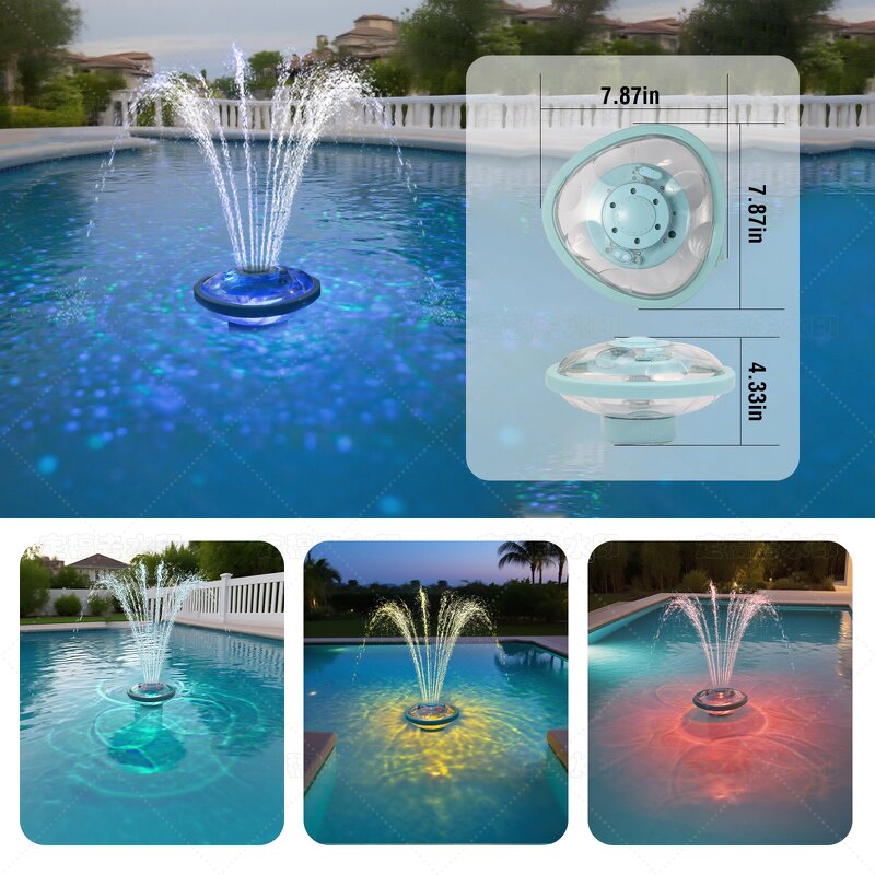 LED Colorful Water Floating Light - for Pool Swimming Fountain Pump RGB