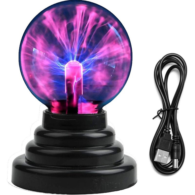 Touch and Sound Activated Lightning Globe - Magical Interactive Mood Setting