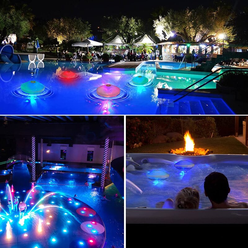 Swimming Pool Lights - Colorful Pattern for Bathroom Toys