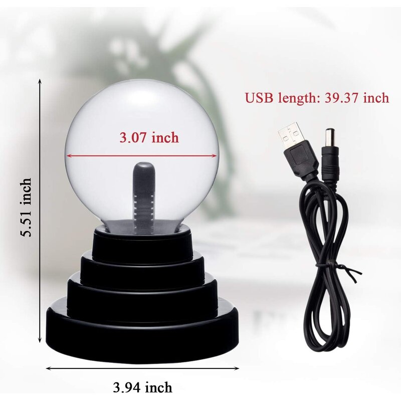 Touch and Sound Activated Lightning Globe - Magical Interactive Mood Setting
