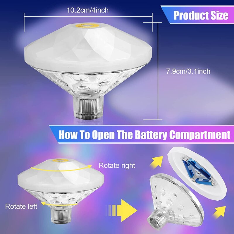 Float Waterproof Light - Hanging Pool Lights for Swimming Pools