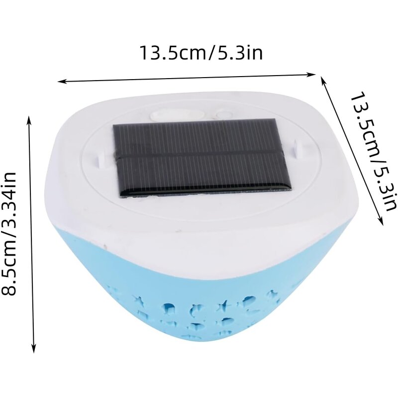 IP67 Waterproof Water Bleaching Lamp - Outdoor Colorful RGB LED Solar