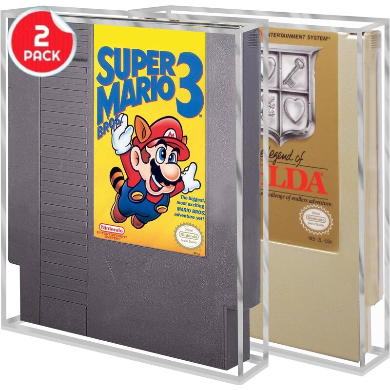 Game Display Protector - 4MM Thick Acrylic Compatible Nintendo NES Anti-Dust Anti-UV