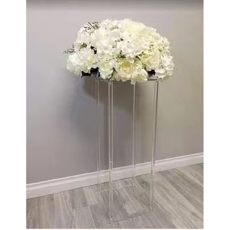 Wedding Flower Stand - Rectangle Acrylic for Table Centerpiece Event Decoration