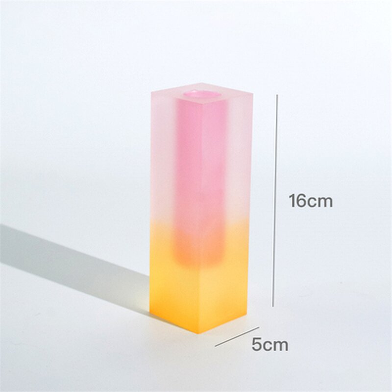 Acrylic Vases - High Quality Colored for Home Decoration Small Glass Plastic