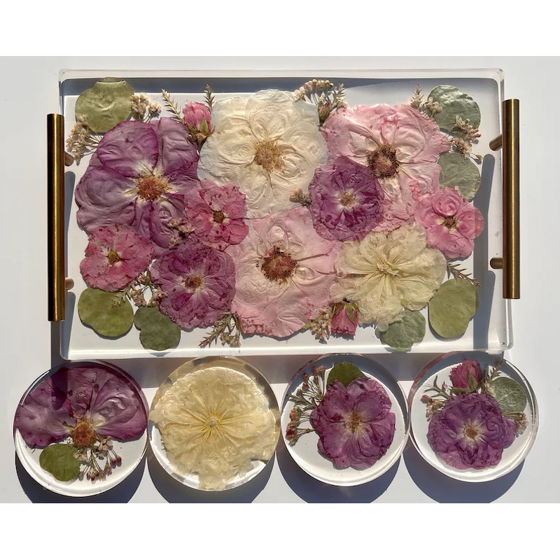 Acrylic Tray - Rectangle for Wedding Flower Preservation Bridal Bouquet Pressed Frame