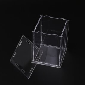 Display Case - Clear Acrylic Assemble Countertop Box Dustproof for Action Figures Toys
