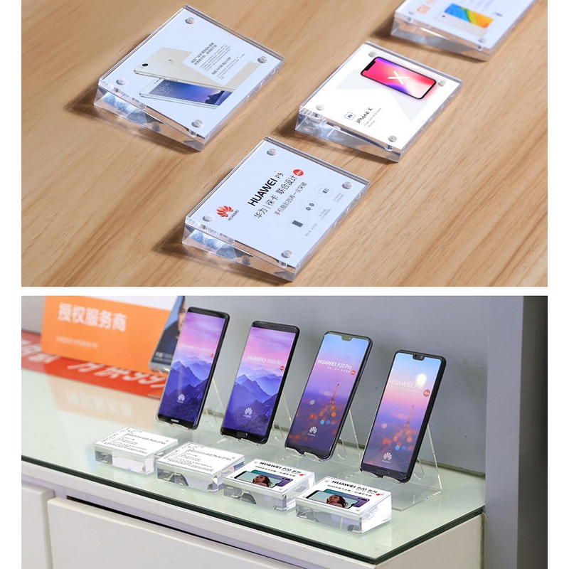 Magnetic Desk Display Stand - Low Price Acrylic Block Custom Magnetic Sign Holder