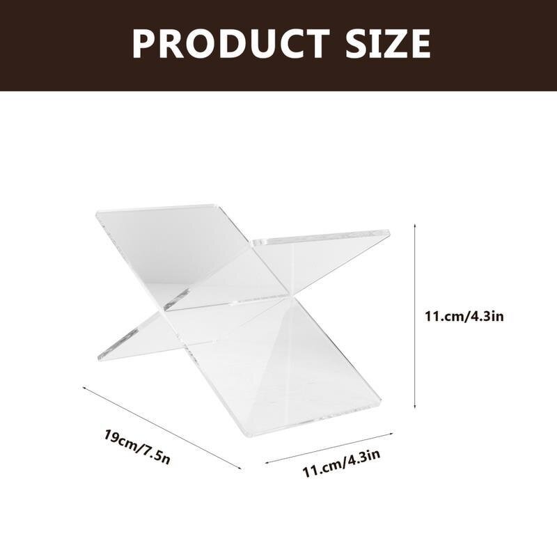 Book Stand - Acrylic Reading Display Holder for Open Quran Desk Clear Easel