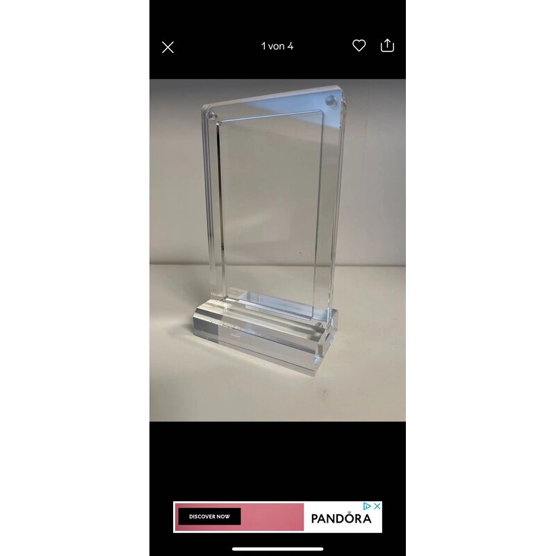 Booster Trade Card Display - Pokemon Transparent Standard Durable Acrylic Modern Style