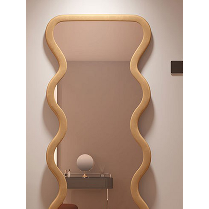 Full Length Mirror - Hot Sale Ins Wave Shape Plastic Frame for Bedroom Living Room