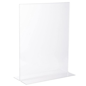 Sign Display Holder - Double Sided Clear Acrylic 4x6 5x7 8.5x11 A5 Plastic Table Menu