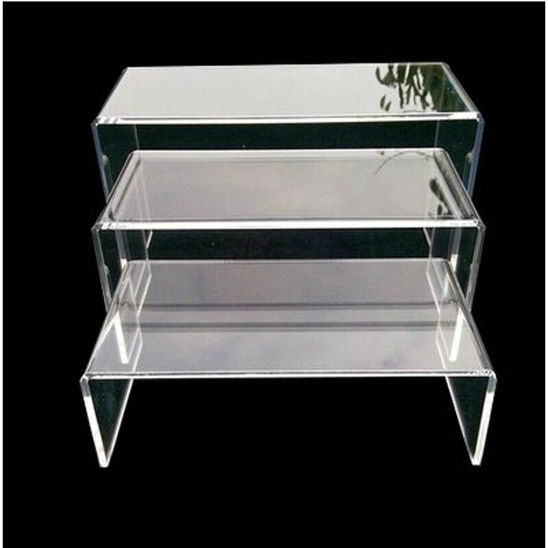 Shoe Display Holder - Custom Multi Tiers Clear Acrylic Single High Heel Rack Stand