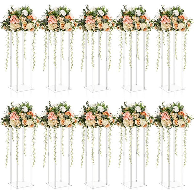 Flower Stand - Crystal Chandelier Elegant Table Centerpiece for Wedding Arch