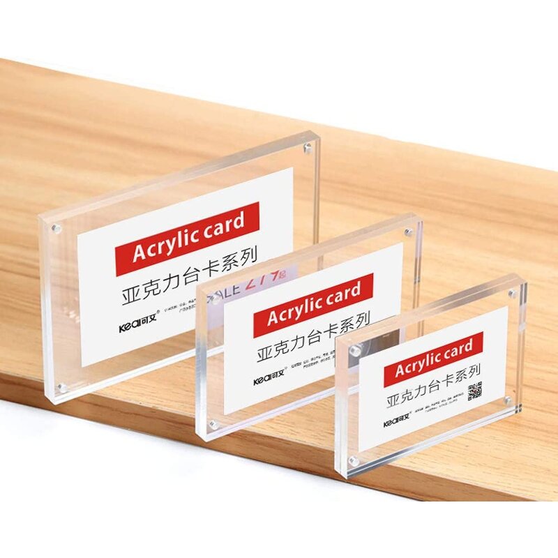 Magnetic Desk Display Stand - Low Price Acrylic Block Custom Magnetic Sign Holder