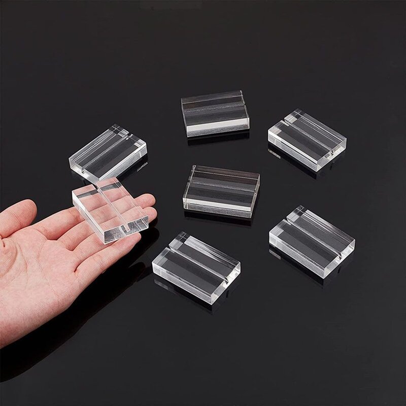 Acrylic Bracket - Wedding Logo Bracket with Card Slot for Menu Conference Table Number