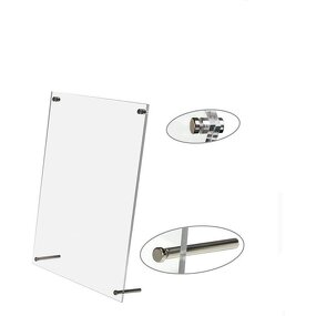 Photo Frame - Modern Acrylic 8.5x11 Free-Standing Desktop Plastic Craft