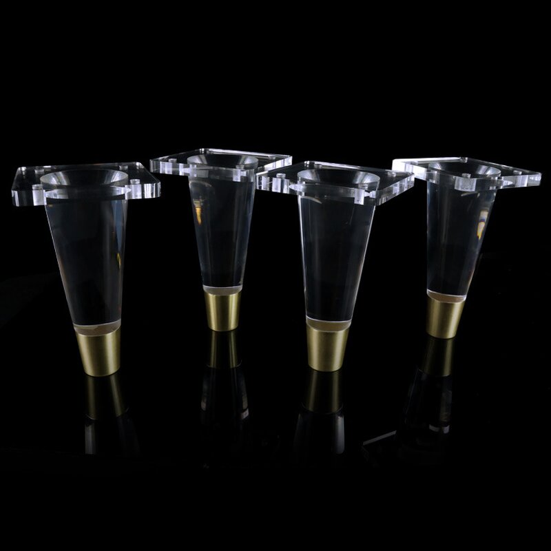 Cabinet Legs - Acrylic Transparent Sofa Legs Strong Plastic Furniture Feet