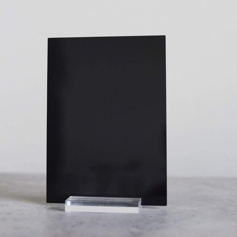 Acrylic Sign - 20 Pack Black Wedding Table Numbers 5 X 7 Inch DIY Sheet Holder