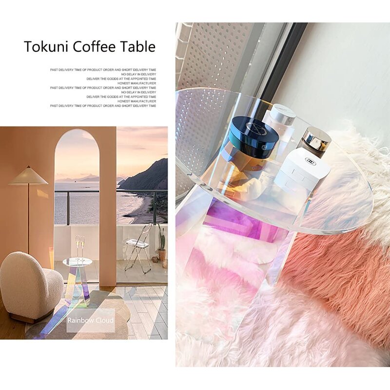 Acrylic Tray - Wholesale Large Transparent Custom Coffee Table Food Display with Insert