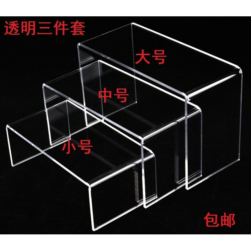 Shoe Display Holder - Custom Multi Tiers Clear Acrylic Single High Heel Rack Stand