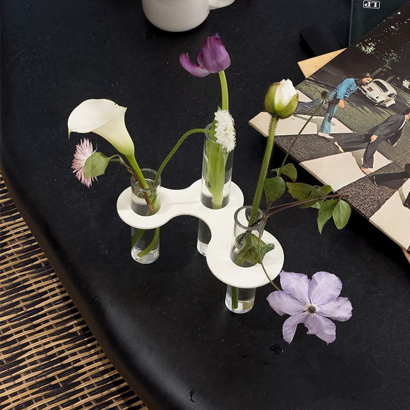 Vase Manufacturer - Modern Wabi-Sabi Molecular Test Tube Hydroponic Acrylic Minimalist