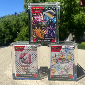 Acrylic Cases - Pokémon Booster Bundle with 99% UV Protection Magnetic Lid